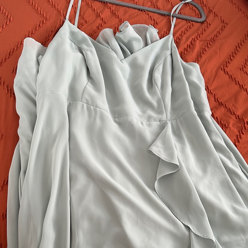 Sage Green Birdie Grey Bridesmaid Dress